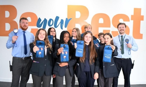 Pupils and staff at Appleton Academy are celebrating the success of the new mobile phone policy(Image: Newsquest/Mike Simmonds)